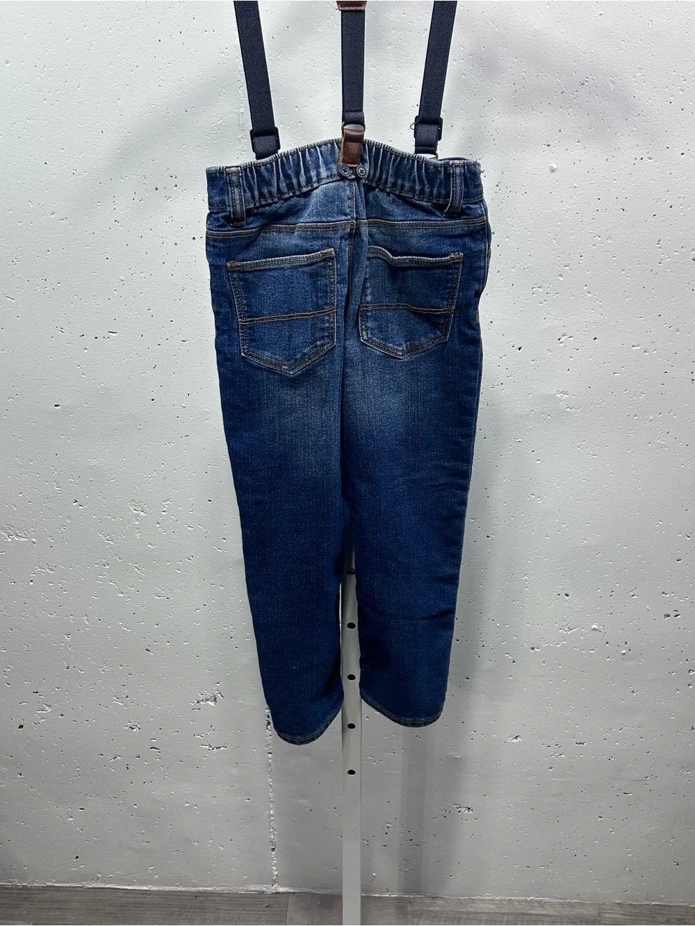 Oshkosh B'gosh Boys Denim Suspender Pants 5T